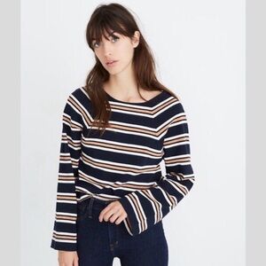 Madewell Texture & Thread Wide Sleeve Top